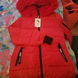 Woman Wonder coat ~ Red